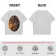Olive T-Shirt With Dragon And Warrior Fantasy Art Print