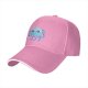 Black Baseball Cap With Cute Kawaii Light Blue Jellyfish Print