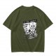 Olive T-Shirt With Funny Lawyer Cat Legal Trouble Graphic Print
