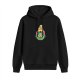 Black Hoodie With Vibrant Fantasy Graphic Print