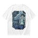 Olive T-Shirt Featuring Princess Mononoke Wolf Artwork