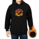 What Doesn't Kill You Dragon Sunset Graphic Black Hoodie