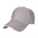 Black Baseball Cap With Cute Ghost Emoji Pattern