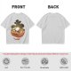 Olive T-Shirt With Skull Ramen Bowl Graphic