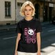 Olive T-Shirt with Skull Cat Ice Cream Graphic Print
