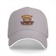 Black baseball cap with Halloween pumpkin reindeer character and ghosts print