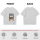 Olive T-shirt with Totoro ramen bowl graphic print