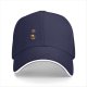 Black baseball cap with cute small animal graphic