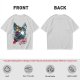 Olive Green T-Shirt With Japanese Nature Inspired Graphic Print