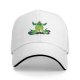 Black Baseball Cap With Green Ghostly Character Graphic