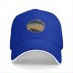 Black Baseball Cap With Space Pizza Slice Graphic Design