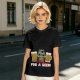 Olive green Christmas beer graphic t-shirt with 'FOR A BEER!' text