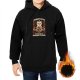 Black hoodie with grumpy cat holding gift boxes and 'Forget Gifts Give Me A Reason To Live' text