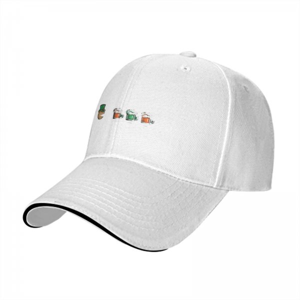 Black Baseball Cap With Leprechaun And Beer Mugs For St. Patrick's Day
