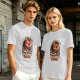 Olive T-Shirt With Red Panda Driving Car 'Destination? I'm Going Insane' Print