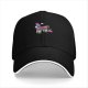 Black baseball cap with rainbow piñata donkey graphic