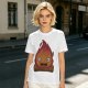 Olive T-Shirt With Cute Calcifer Fire Demon Print