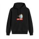 Black hoodie with mirror vampire holding coffee graphic and 'LIKE THIS' text