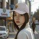 Black baseball cap with take a dumpling and eat it cute food graphic