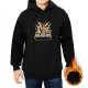 Black Hoodie with He-Man Master of Pop Graphic Print