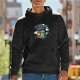 Black hoodie with How to Train Your Dragon Hiccup and Toothless graphic
