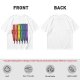 Olive T-Shirt With Rainbow Pride Cats Graphic