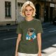 Olive T-Shirt with Pinocchio 'Oh Boy' Graphic Print