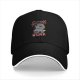 Black baseball cap with 'Born to Sparkle not to Work' cool unicorn print