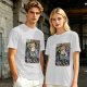 Olive t-shirt with The Cartridge of Time elf character print