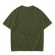 Oversized Olive Green Short Sleeve Crew Neck T-Shirt