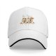 Black baseball cap with burritos crossing Abbey Road graphic