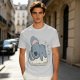 Olive T-Shirt with Sleeping Koala Nap Graphic