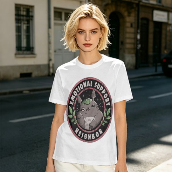 Emotional Support Neighbor Totoro Graphic T-Shirt