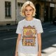 Olive T-Shirt With Cat Gyoza Restaurant Illustration