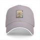 Black Baseball Cap with Japanese Style Mountain Figure Art Print