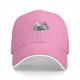 Black baseball cap with wizard pizza graphic print