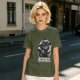 Olive T-Shirt with Black Cat Wizard 'Master of the Dork Arts' Print