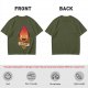 Olive T-Shirt Featuring Calcifer The Fire Demon Artwork