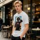 Olive Anime Character Silhouette Graphic T-Shirt