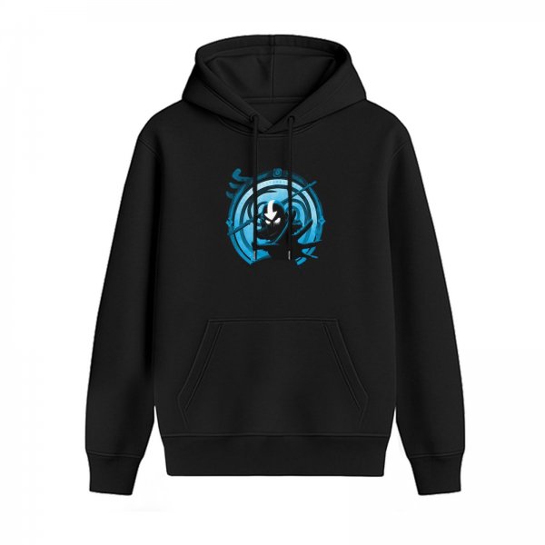 Avatar State Graphic Black Hoodie for Anime Fans