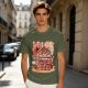 Anime Style Restaurant Scene Graphic T-Shirt Artwork