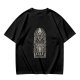Olive Graphic T-Shirt With Cult Occult Art Print