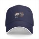 Black Baseball Cap With Retro Coffee Cup Cartoon Characters Print