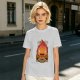 Olive t-shirt with Calcifer Fire Demon graphic print