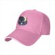 Black Baseball Cap With Night City Black Cat Crescent Moon Skull Art