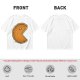 Olive T-Shirt With Pac-Man Style Pumpkin Pie Graphic