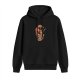 Black Hoodie With Sushi And Chopsticks Graphic Design