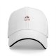 Black Baseball Cap With Cute Bloody Ghost Graphic