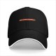 Black baseball cap with 'SPARE CHEW' embroidered logo
