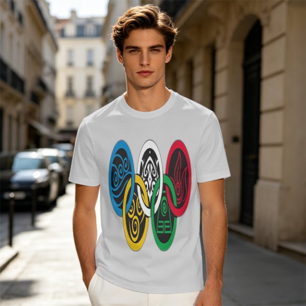 Avatar The Last Airbender Four Elements Symbols Graphic T-Shirt